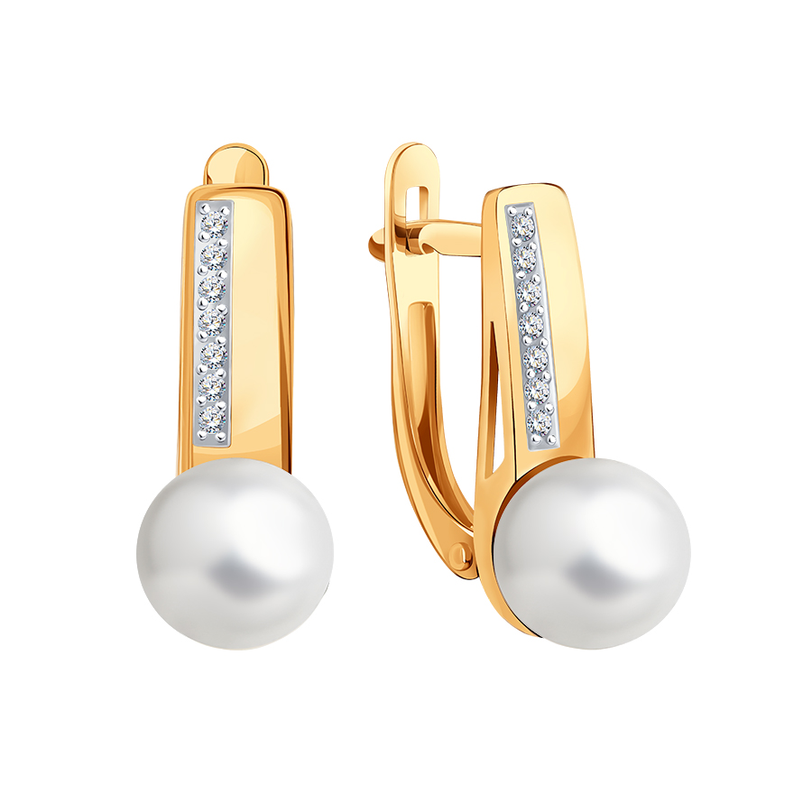 Т14802В305 Серьги (Au 585)