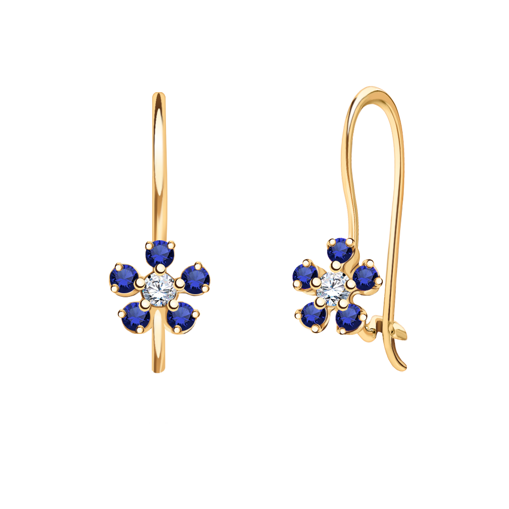 2805с3 Серьги (Au 585)