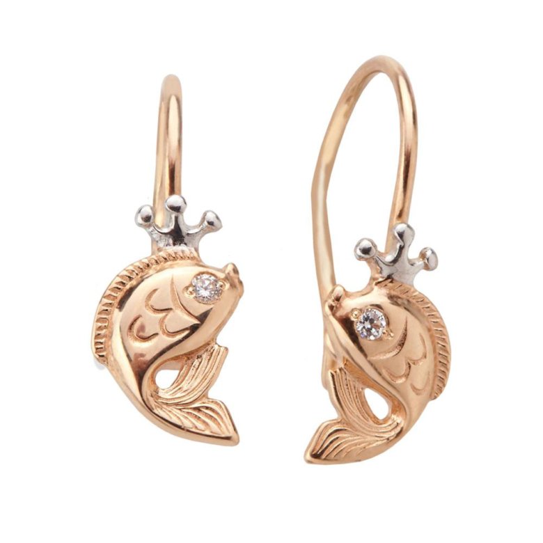 Т14202808 Серьги (Au 585)