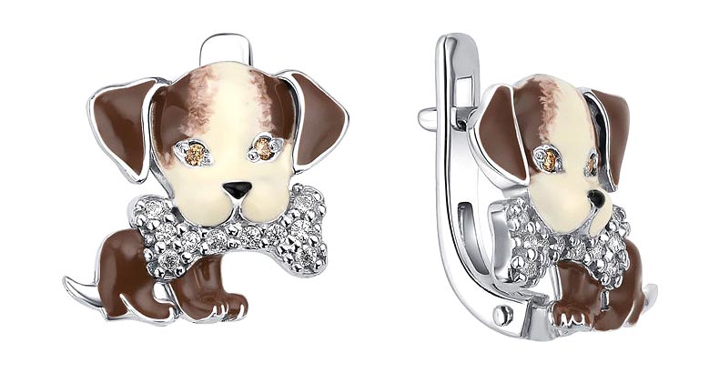 901021928 Серьги (Ag 925)