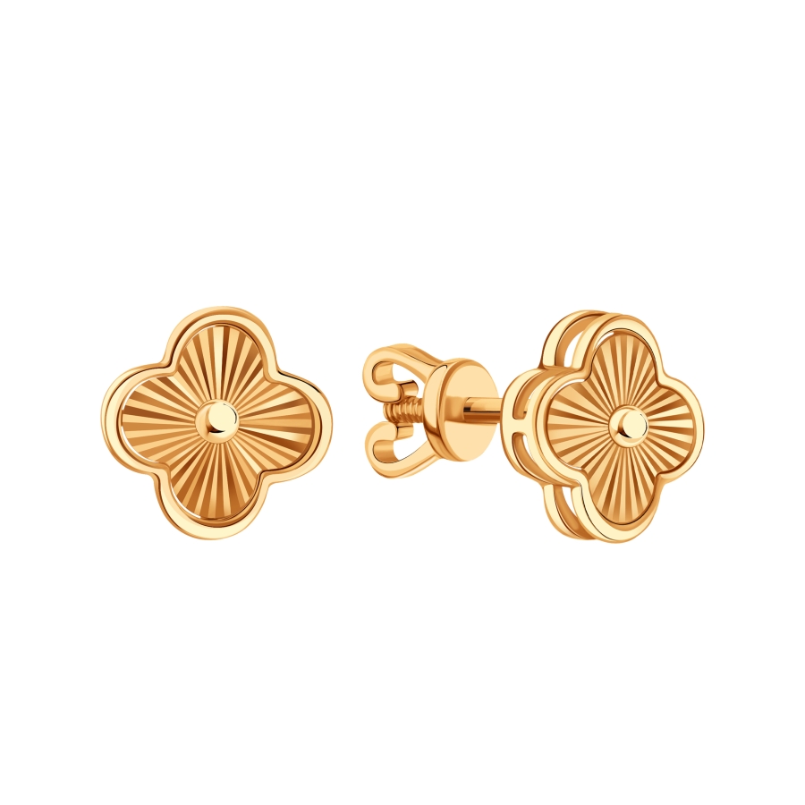 Т11062В566 Серьги (Au 585)